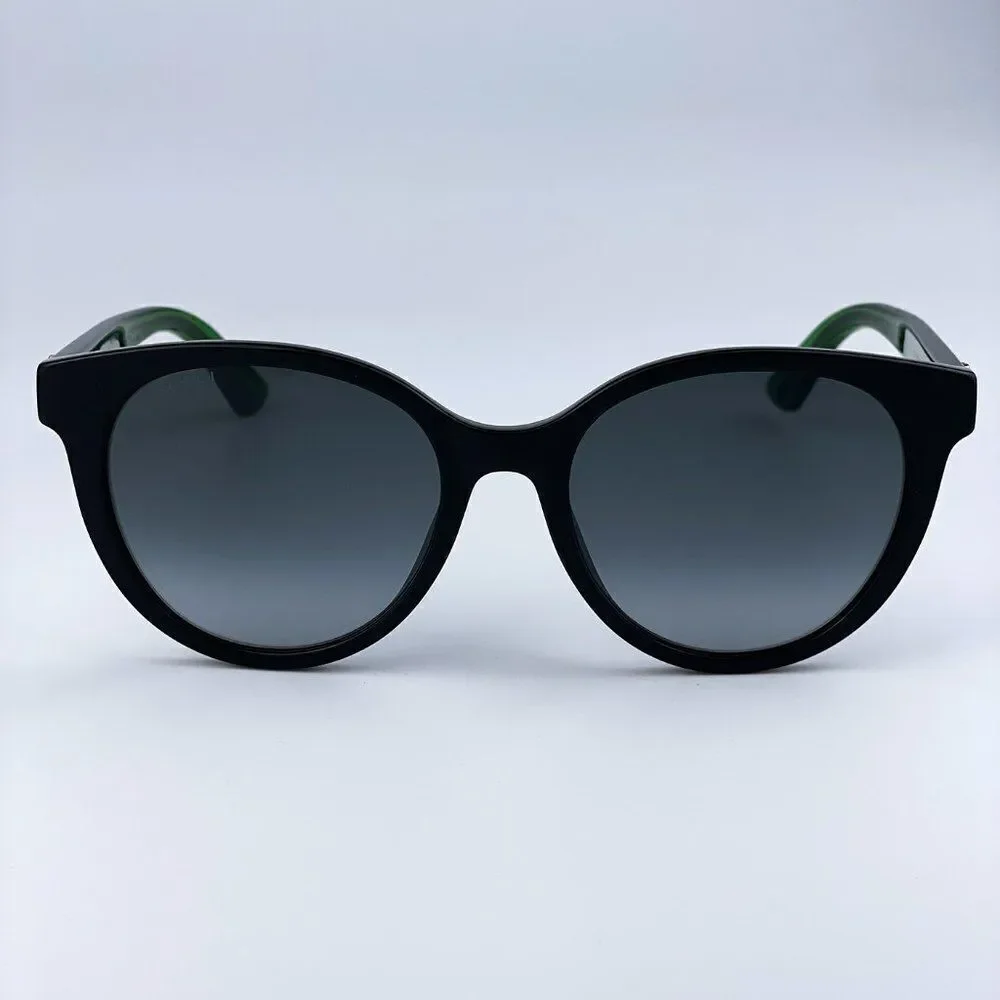 NEW GUCCI GG0702SKN 004 Black/Colorful Gray Gradient Round Women Sunglasses